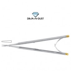 Diam-n-Dust™ Hepp-Scheidel Micro Needle Holder Straight - With Lock Stainless Steel, 18.5 cm - 7 1/4"